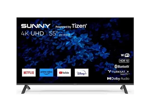 Sunny SN55FMN501 55" 140 Ekran Uydu Alıcılı 4K Ultra HD Smart LED TV (Çerçevesiz)