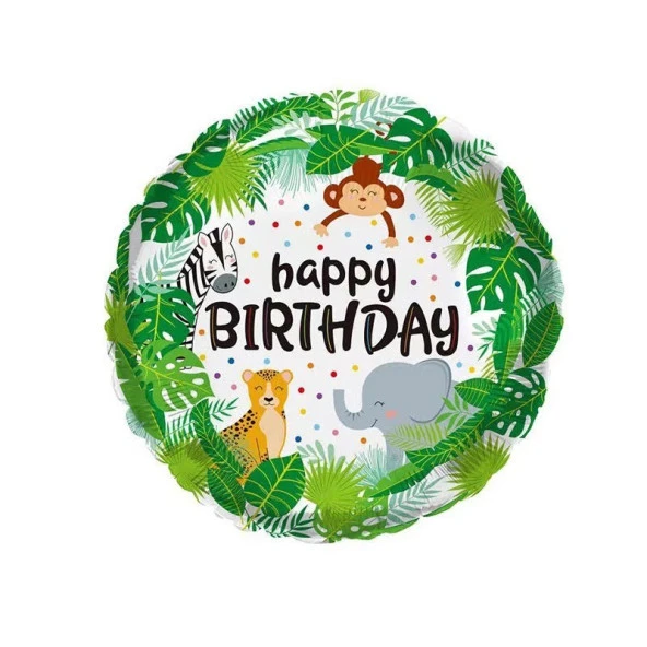 Safari Vahşi Hayvanlar Folyo Balon 18 inç