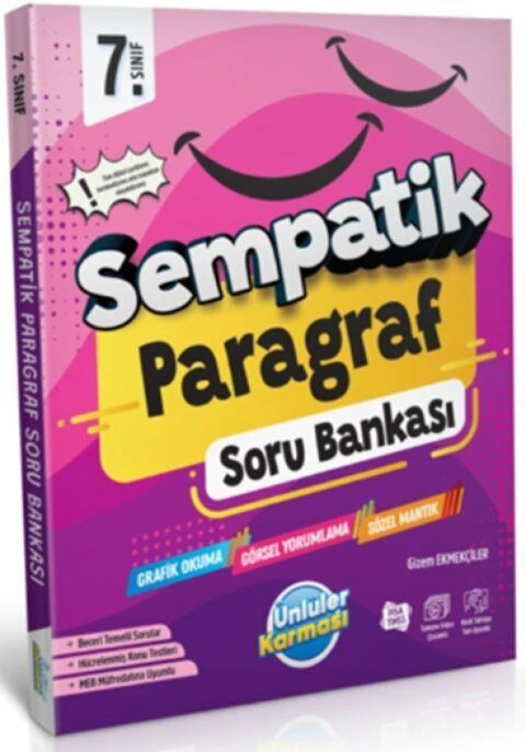 7. Sınıf Paragraf Sempatik Soru Bankası Ünlüler Karması - 1