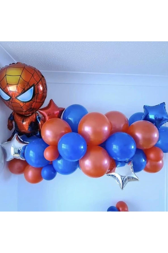 Spıderman örümcek adam folyo zincir balon seti