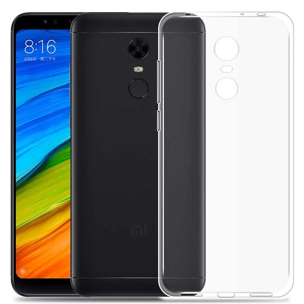 Xiaomi Redmi 5 Plus Kılıf Şeffaf Silikon Hibrit Case