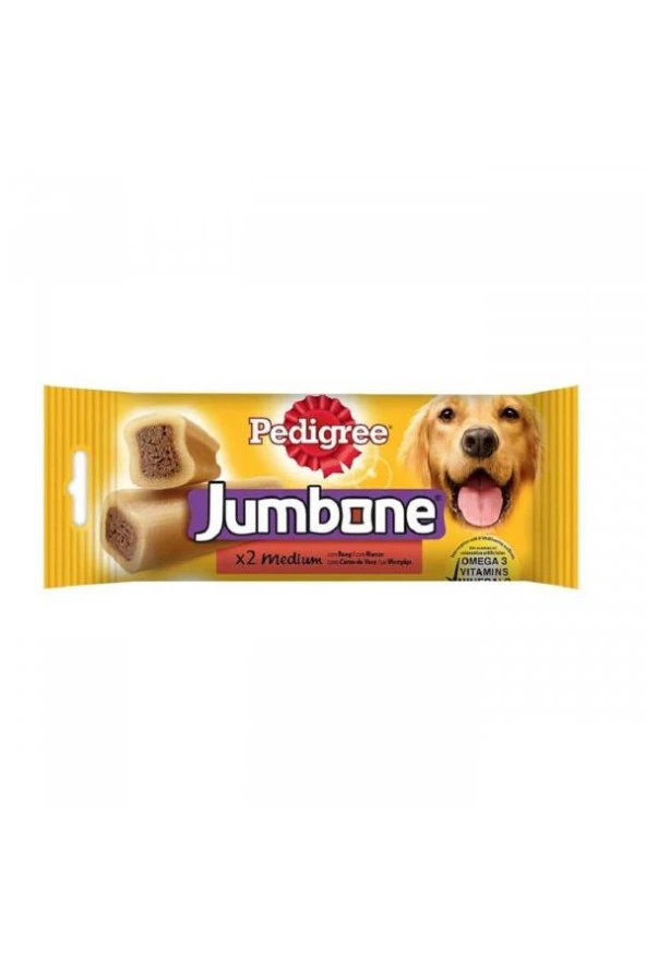 Pedigree Jumbone Sığır Etli Orta Boy Köpek Ödülü 180gr