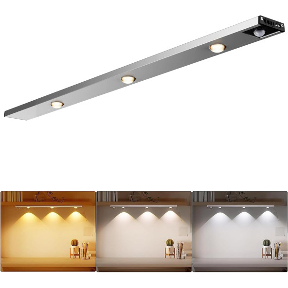 neeko Hareket Sensörlü - Dekoratif Gece Lambası - USB Şarjlı LED AYDINLATMA 40 cm BEYAZ KASA - 6