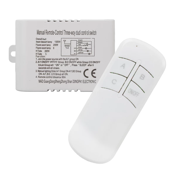 Ayt 4 Fonksiyonlu Avize Kumandası 3 Lü 220 Volt Uzaktan Kumandalı - 2