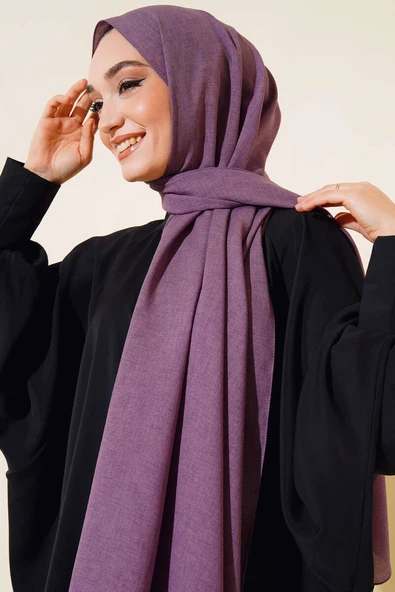 Taşlanmış Şal Lila -19 - 2
