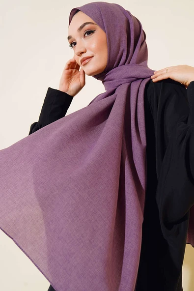 Taşlanmış Şal Lila -19