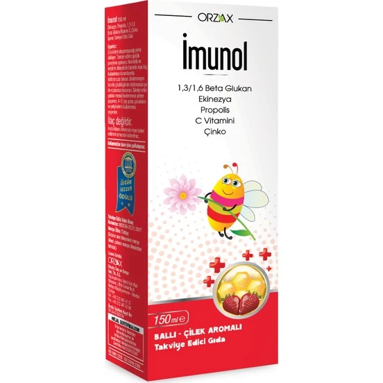 İmunol Şurup Ballı Çilekli 150 ml
