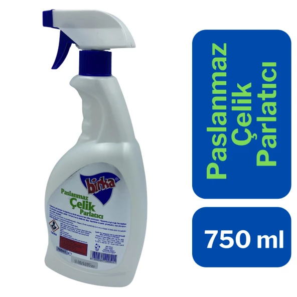 Birka Krom Paslanmaz Çelik Yüzey Parlatıcısı 750 ml. x 6 Adet