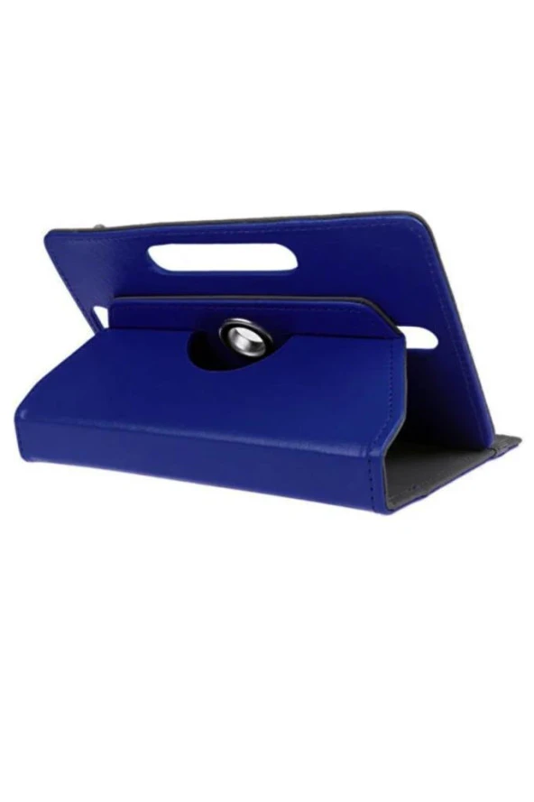 Casper Via L40 Uyumlu 10.4" Dönerli Standlı Deri Tablet Kılıfı - Lacivert - Resim 3
