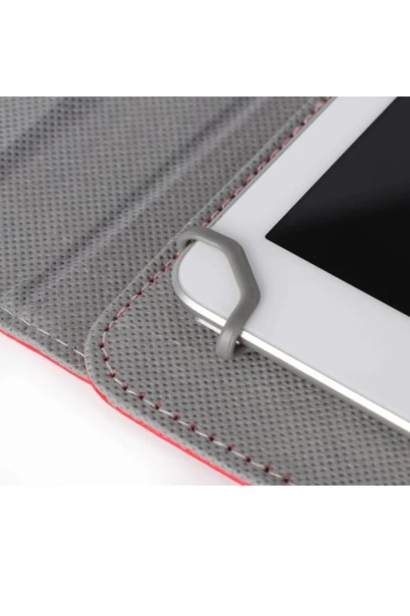 Casper Via L40 Uyumlu 10.4" Dönerli Standlı Deri Tablet Kılıfı - Lacivert - Resim 4