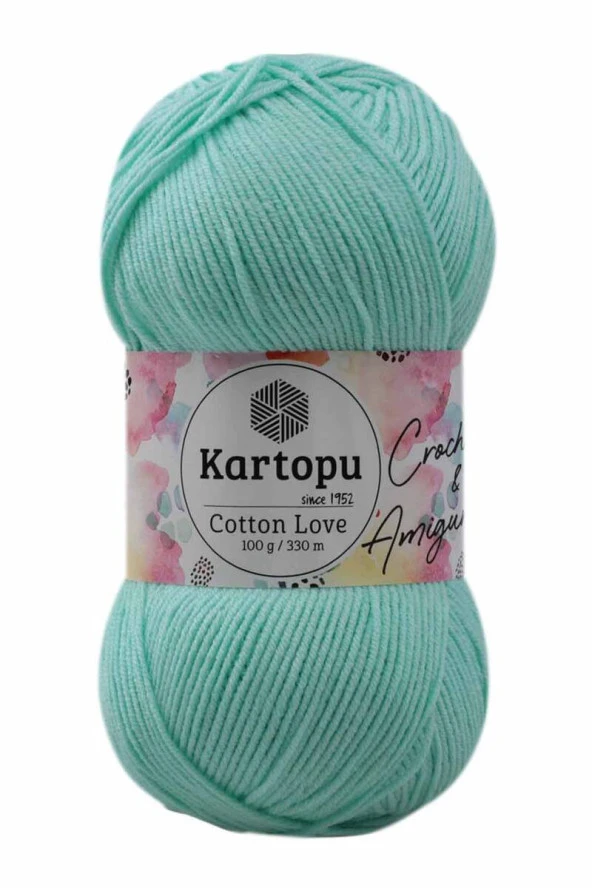 Kartopu Cotton Love El Örgü İpi  | Mint Yeşil K507