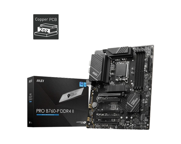 MSI PRO B760-P DDR4 II 5333(OC) PCI-E M.2 HDMI DP ATX 1700P