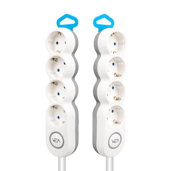 Vea Ve-2s4s 4 Lü 1.5 Metre Kablolu Anahtarlı Grup Priz Uzatma Kablosu 3680 Watt 16 Amper - 2
