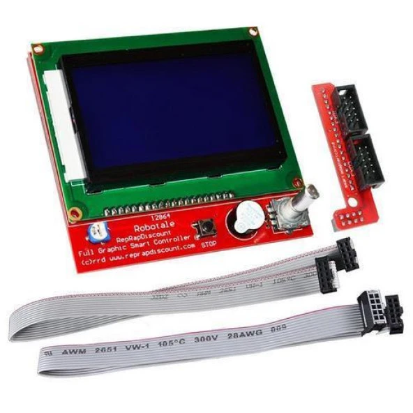 Reprap RAMPS 1.4 3D Yazıcı 128x64 LCD Ekran ürün görseli