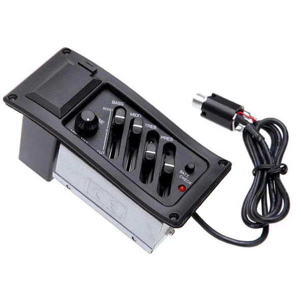 Midex ME-40 Gitar Preamp 4-Band EQ Ekolayzer Piezo Pickup Amplifier Tunerli