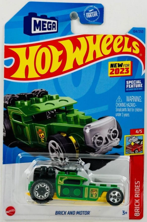 Hot Wheels Tekli Araba HKJ88, Brick Rides Oyuncak Araba - 4