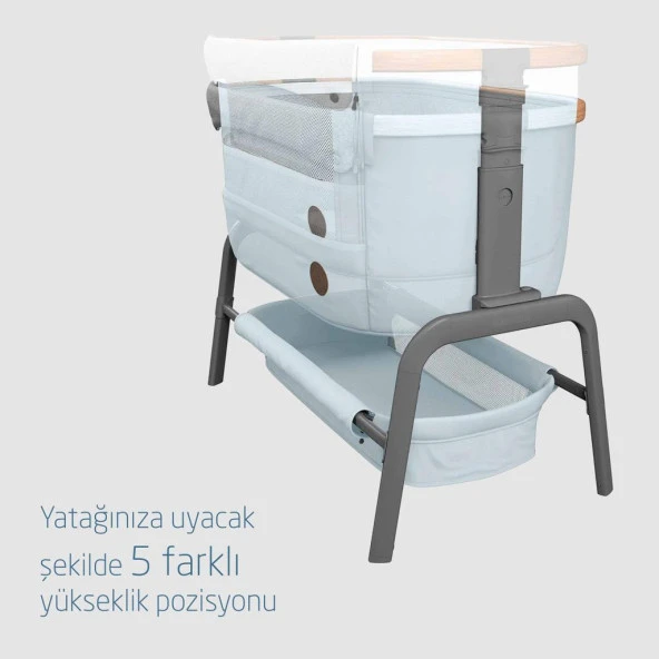 Maxi Cosi Iora Katlanabilir Anne Yanı Beşik Beyond Grey Eco - 4