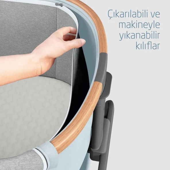 Maxi Cosi Iora Katlanabilir Anne Yanı Beşik Beyond Grey Eco - 6