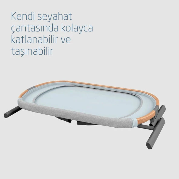 Maxi Cosi Iora Katlanabilir Anne Yanı Beşik Beyond Grey Eco - 7