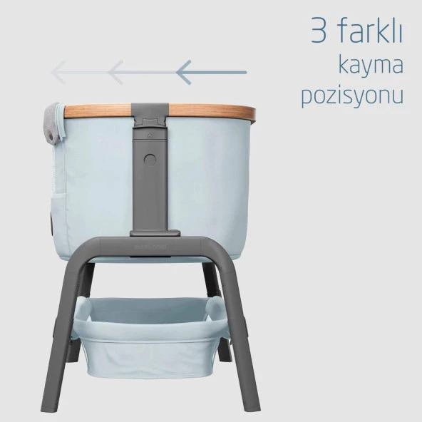 Maxi Cosi Iora Katlanabilir Anne Yanı Beşik Beyond Grey Eco - 9