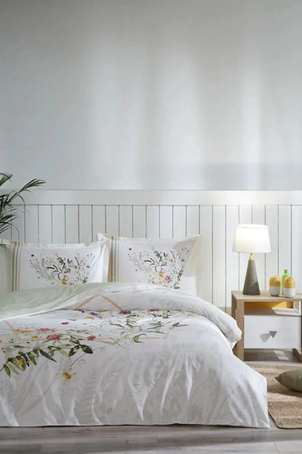 Özdilek Çift Kişilik Ranforce Nevresim Takımı Fujer Yeşil ürün görseli