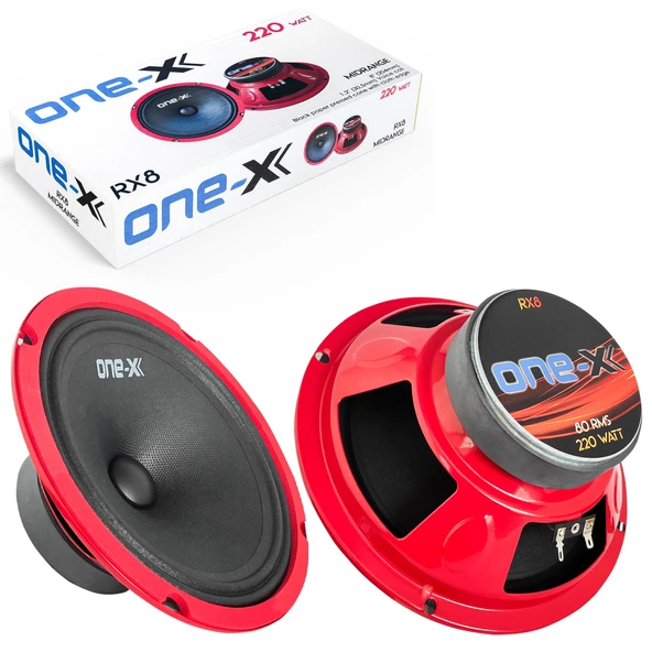 ONE-X RX-8 Oto Midrange 20cm 220 Watt 2 Adet - 1