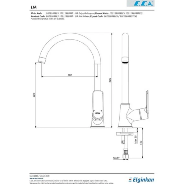 E.C.A Lia Eviye Mutfak Bataryası 102118888 - 2