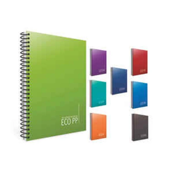 Elma Sert Kapak Defter Prestige Defter Ciltli 17x24 100 YP Kareli