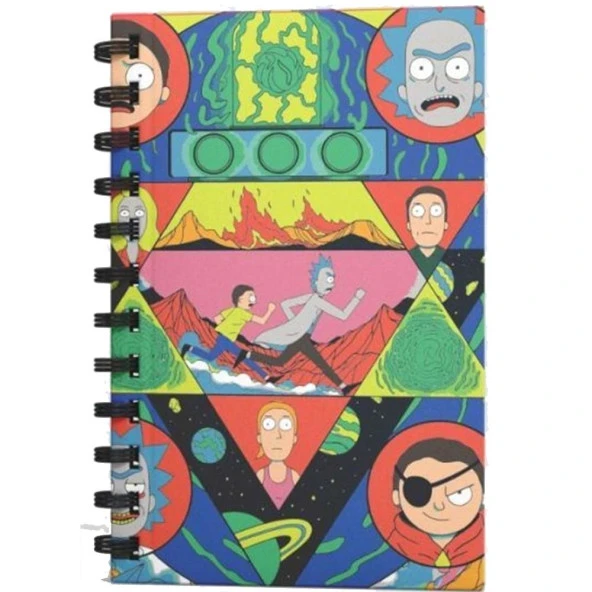Mabbels Spiralli Defter Rick And Morty Kırmızı 80 YP 17x24 DFT-388517 ürün görseli