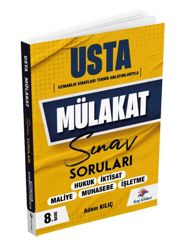 Dizgi Kitap USTA Mülakat Sınav Soruları 8. Baskı - Adem Kılıç Dizgi Kitap