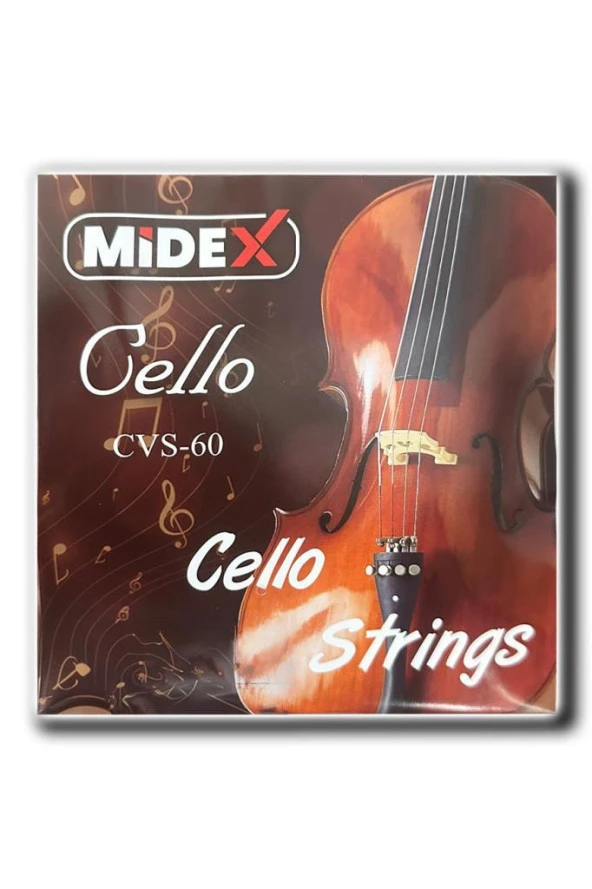 Midex CVS-60 Kaliteli Çello Teli 1 Takım Set