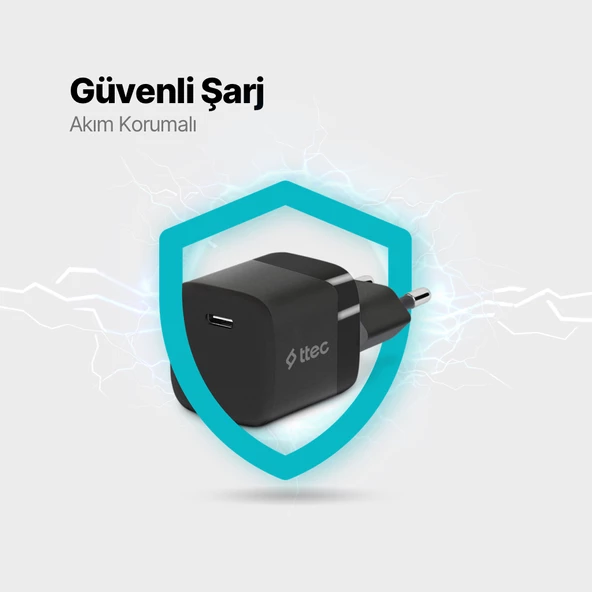 ttec SmartCharger 30W PD USB-C Seyahat Hızlı Şarj Aleti - 11
