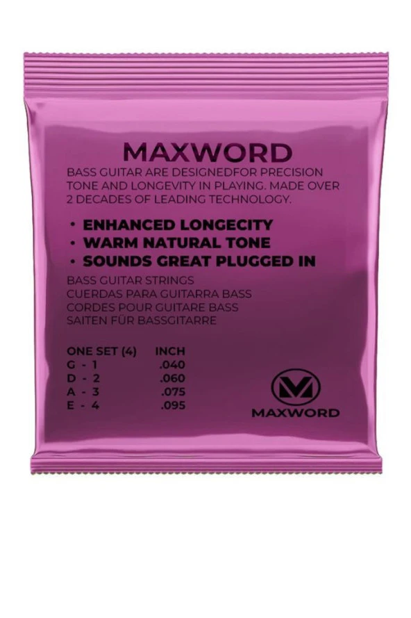 Maxword GT-Bass Kaliteli Bas Gitar Teli 1 Takım Set - 2