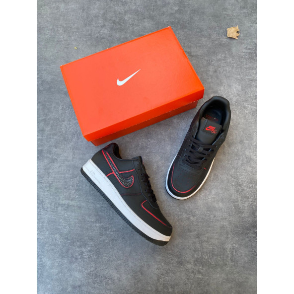 Nike Air Force 1 Low Black Red DD3746-991 SIZE 10 - 2