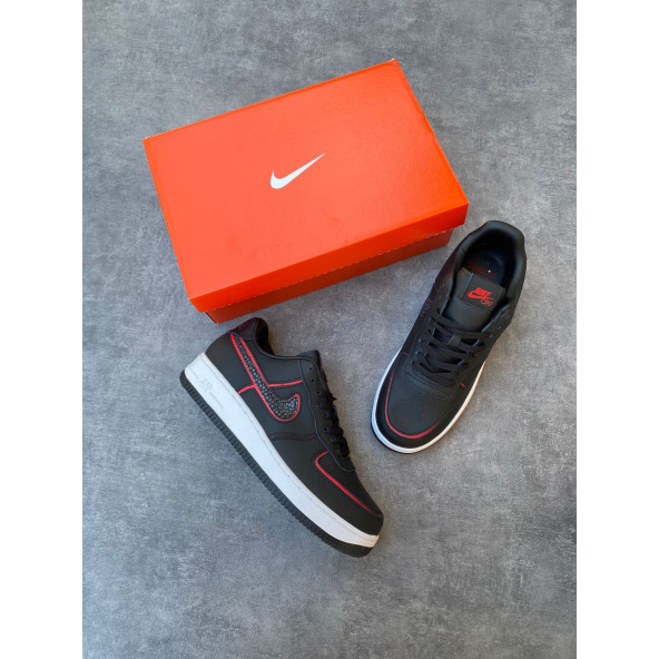 Nike Air Force 1 Low Black Red DD3746-991 SIZE 10 - 3