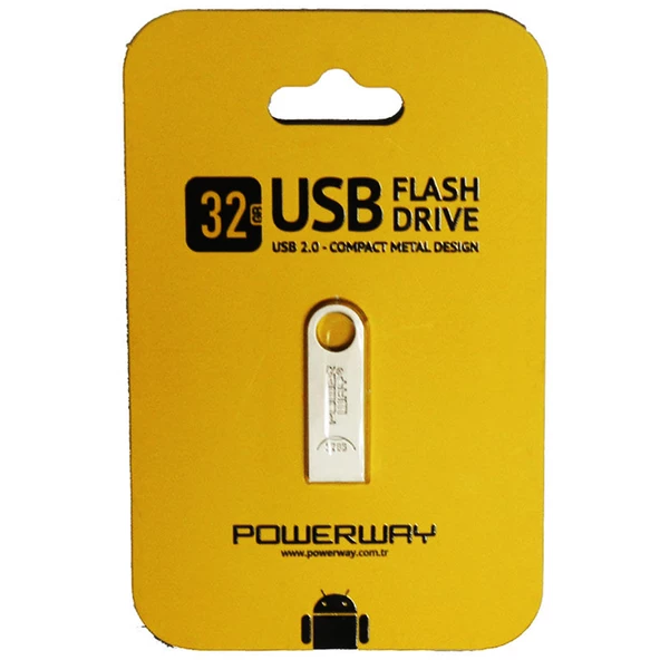 Powerway 32 Gb Metal USB Flash Bellek