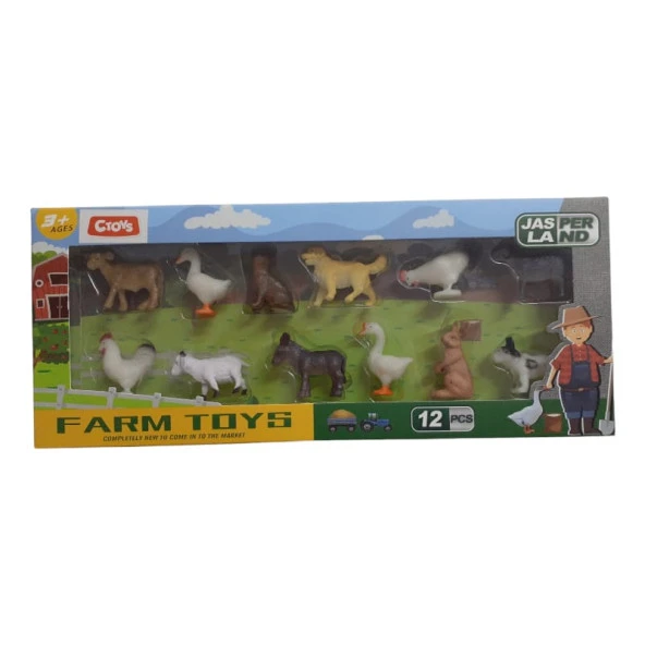 Kümes Hayvanları 12li Kutulu Set