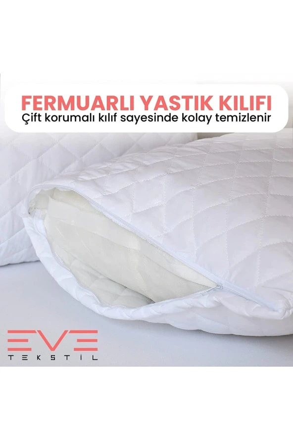 Eve Tekstil 6 Adet Diamond Kalite Kapitone Yastık 50x70 Cm 800 gr - Resim 7