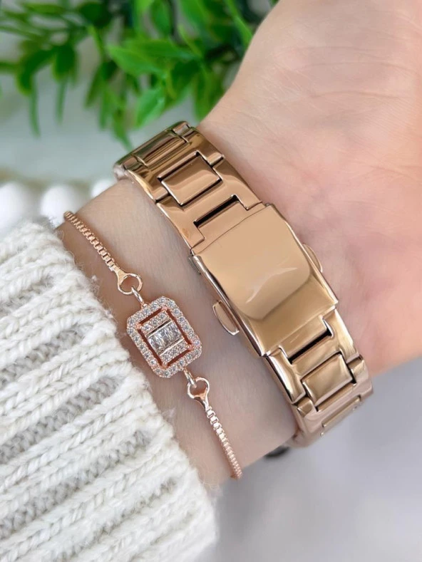 Slazenger Çelik Kordon 30 Mt Suya Dayanıklı Kadın Kol Saati BSL.09.2222.3.04 - Resim 3