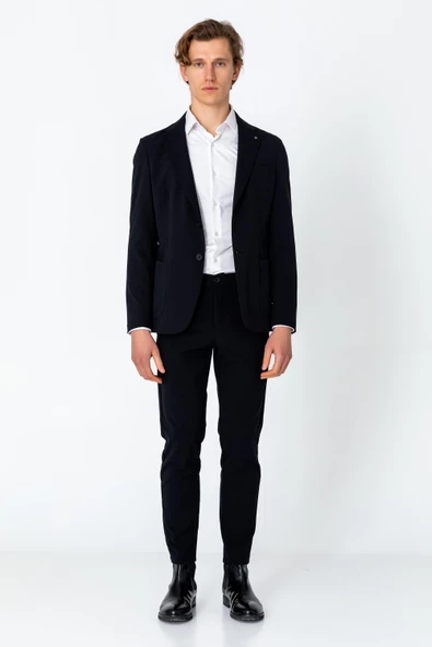 CEKMON Erkek Regular Fit Rahat Kırışmayan Hafif Blazer Ceket - 2