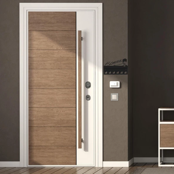 Atatürk Tasarımlı Duvar Askılı Anahtarlık ve Mektup Rafı Model-1 - Siyah - 4