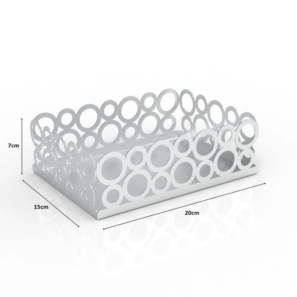 Metalik Gümüş Halka Tasarım Ekmeklik - 5