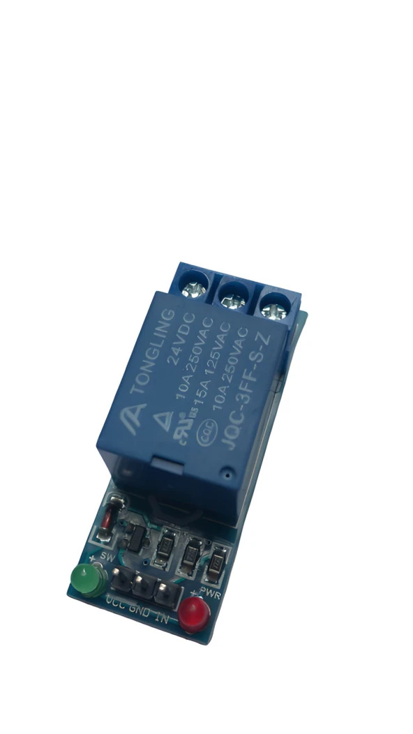 Tek Kanal 24V Röle Modülü Tekli Röle Kartı 1 Kanal Arduino Relay Tek Kanal