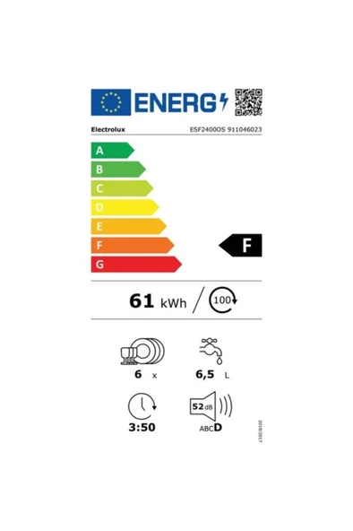 Electrolux Esf2400os Inox Tezgah Üstü Kompakt Bulaşık Makinesi - 2
