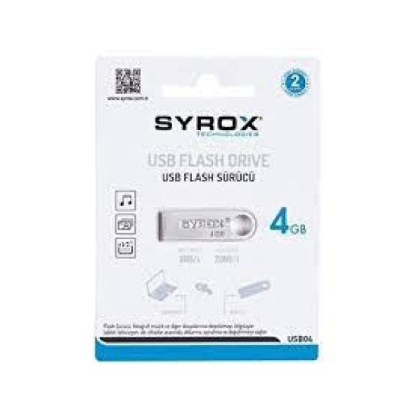 Syrox SYX-USB-04 4 GB Usb 2.0 Flash Bellek