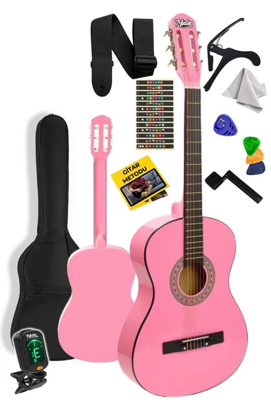 Midex CG-36PK-PAK Kaliteli 36 İnç 3/4 Juniur Çocuk Gitarı 8-12 Yaş Arası (Tuner Çanta Capo Askı Nota Sticker Pena Metod) ürün görseli