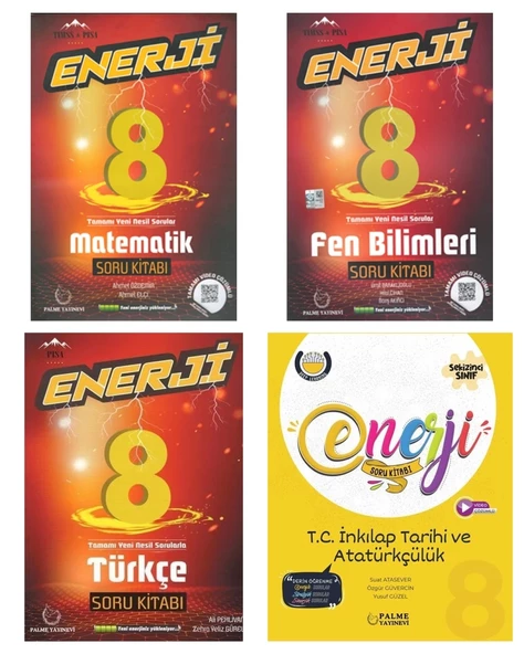 LGS 8. Sınıf Enerji Matematik Fen Türkçe ve İnkılap Soru Bankası