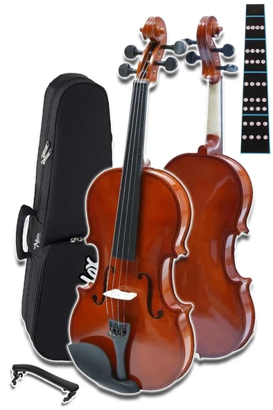 Midex CVL-744-TYS Profesyonel 4/4 Keman Seti (Yastık Tel Reçine Çanta Susturucu Yay) - Resim 3