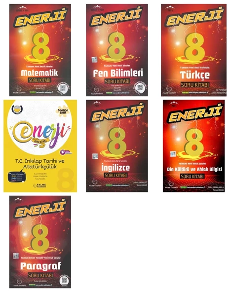LGS 8. Sınıf Enerji Serisi Tüm Dersler Soru Bankası 7 Kitap