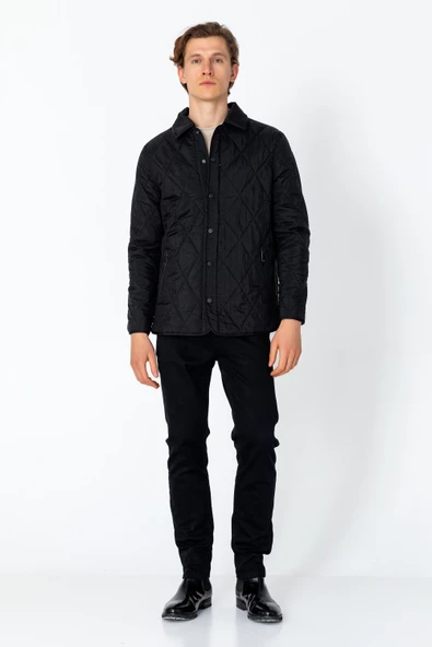 Erkek Regular Fit İçi Desenli Düğmeli Rahat Mont - 2